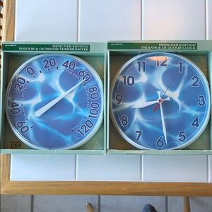 Clock and thermometer